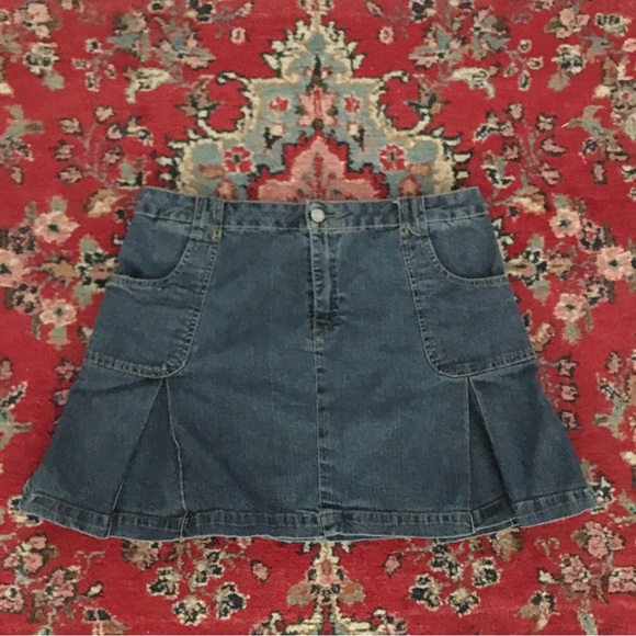Vintage Lacoste 1990’s Jean Denim Mini Skirt  44 TRENDING VINTAGE LACOSTE DENIM - Picture 11 of 11